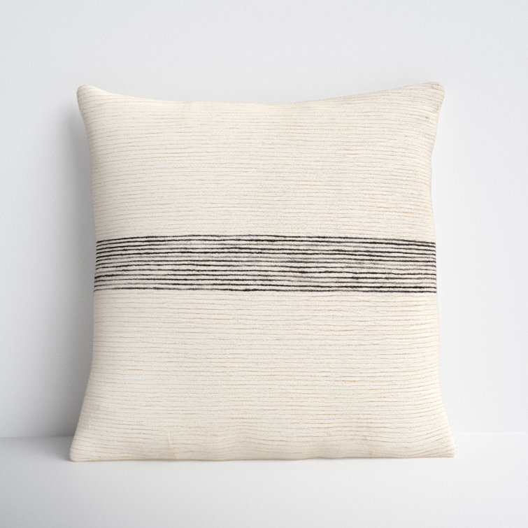 Joss & Main Cason Striped Wool Throw Pillow & Reviews Wayfair